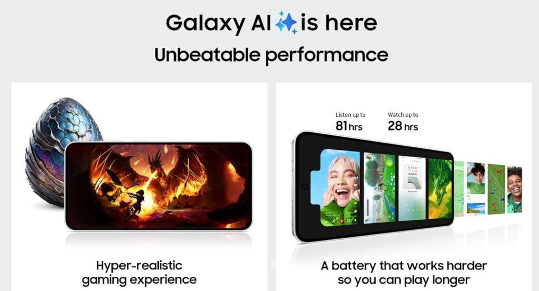 Samsung Galaxy S24 FE features, battery power and graphics look
